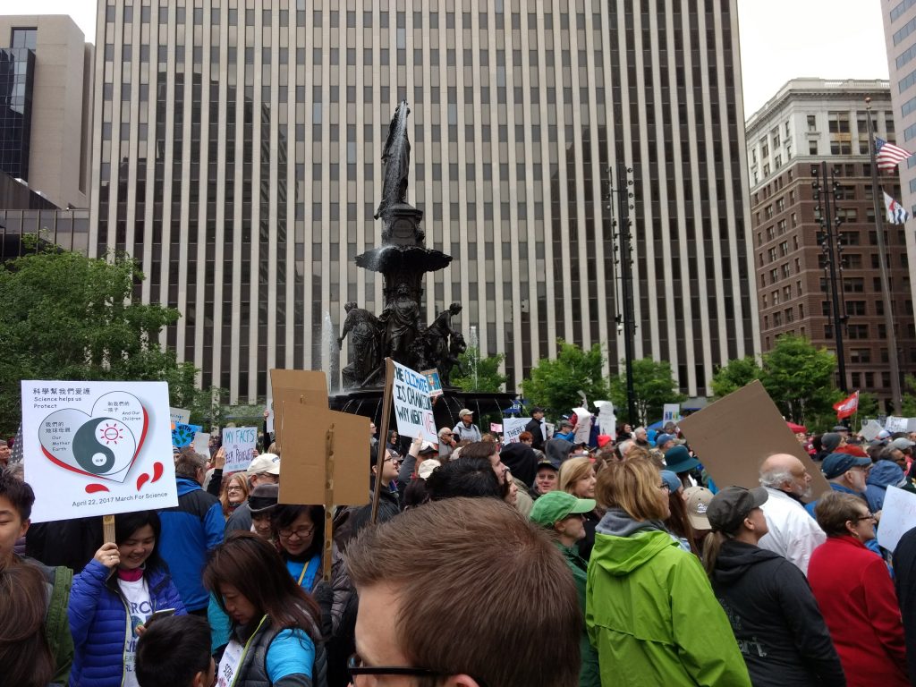 Signs at the March for Cincinnati - Fountain Square - Downtown Cincinnati
